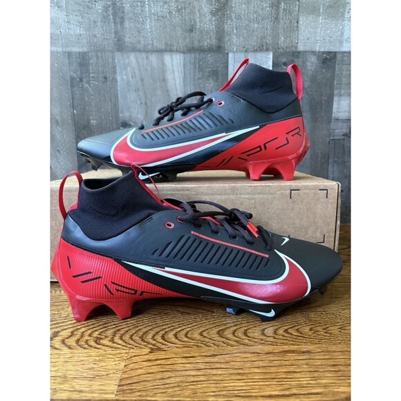Nike Vapor Edge Pro 360 2 Black Red Football Cleats New Men Size 15 FN7759-006
